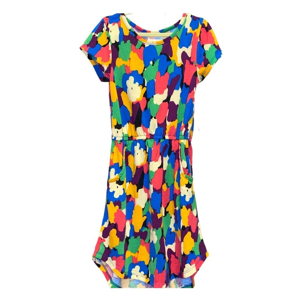 LuLaRoe Mae Colorful Dress Girls Sz 6 NWT
